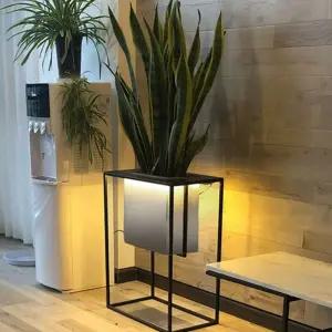 사각 대형 화분 루프탑 화단 야외 조명 led 텃밭 사각