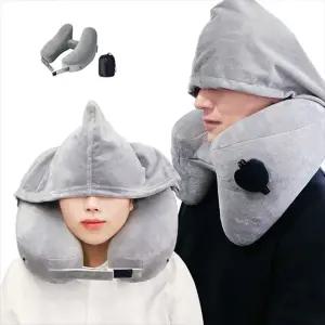 여행용 기내용 목편한 H형 목베개 목쿠션