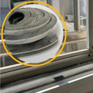 1롤(5m) 폭1.5cm 방충망 틈새 모헤어 창문 문 틈 막이