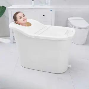 어른 목욕통 개인 플라스틱 전신 깊은 특대형 이동식