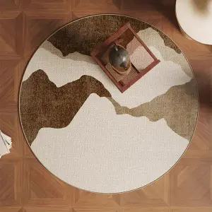 [골드스마일]사계절 원형 러그 160cm-09