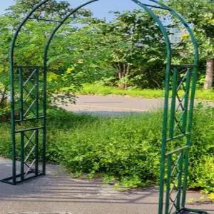 아치형 장미 넝쿨 마당 원예 브래킷 두꺼운 덩쿨 아치 식물 포도
