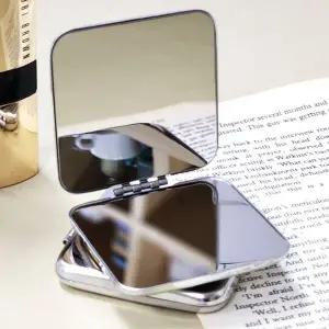 [골드스마일]미니손거울 휴대용 작은 양면 거울 사각