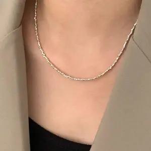 [콩심팥심](925 Silver) Silver stone Necklace A 25