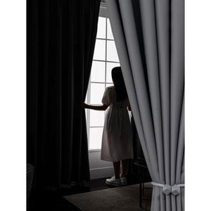 완전 암막 커튼 형 침실 패브릭 차양 차단 발코니 단열재 자외선 거실