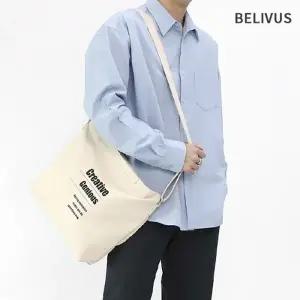 빌리버스 남성 캐주얼 크로스백 레터링 숄더백 토트백 데일리 에코백 BSA087