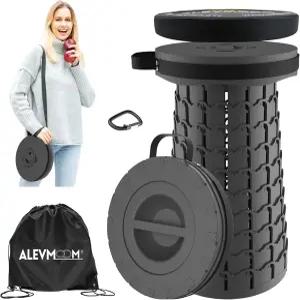 알레붐 쿠션이 있는 18.1인치 XL 접이식 의자 휴대용 800파운드 캠핑 여행 낚시 하이킹용 경량 텔레스코프