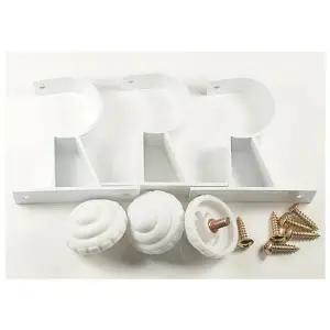 전셋집커튼브라켓 고정형 커튼걸이 35mm 커특타이백 3P세트