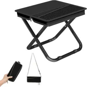 Zabplox 2-in-1 접이식 캠핑 의자 슬링백 / 220LB 적재 용량 휴대용 낚시 하이킹 정원 가꾸기 및 해변 야외