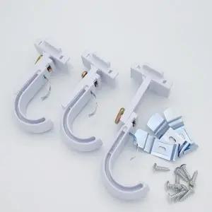 전셋집커튼브라켓 부착식 커튼걸이 못없는 커튼부자재 2단