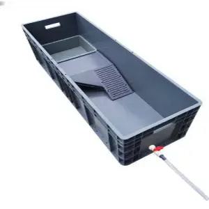 대형 거북이 수조 하우스 플라스틱 120x40x29cm 생태 쉼터 사육장 상자 투명