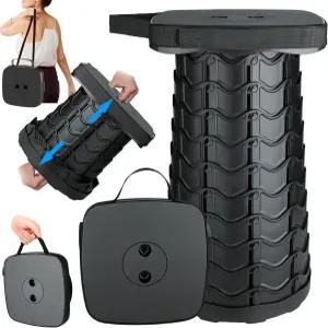 업그레이드된 접이식 의자 휴대용 최대 무게 620파운드 캠핑 하이킹 야외 여행(스퀘어)을 위한 정사각형