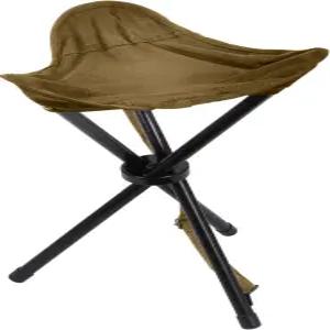 휴대용 스트랩이 달린 로스코 접이식 의자 캠핑 하이킹 낚시 등을 위한 시트 솔루션 코요테 브라운