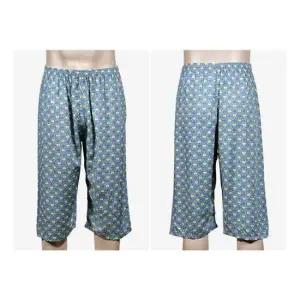 귀여운 그래픽 패턴 레이온 남성 8부 파자마 심플한