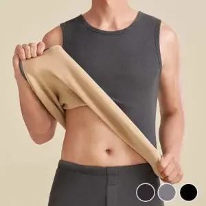 남성 겨울철 따뜻한 도톰 기모 상의보온 방한 슬림핏 런닝