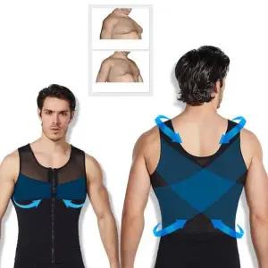 입고 벗기 쉬운 남자보정속옷 지퍼형 압박 머슬핏