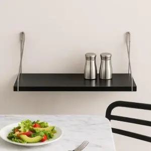 [SBD] 벽선반 블랙 무타공벽걸이선반 거실수납선반  무타공 50x15cm