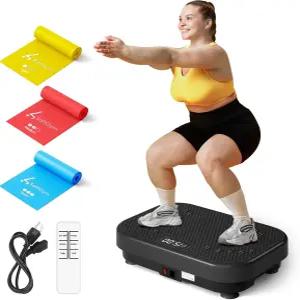 림프 배액을 위한 소프트짐 진동판 운동 기계 파워 진동 스탠드 쉐이크 보드 450파운드 용량의 전신 웨이버