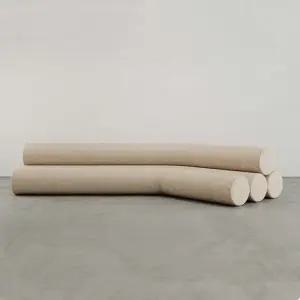 쇼파 패브릭 대형 원통형 호텔 편한 라운지 인테리어 3인용