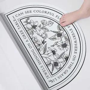 반원형 소프트논슬립 규조토 화장실매트 대형 사이즈