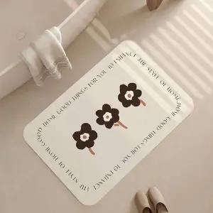 플라워 주방발판 화장실발매트 욕실앞매트 구조토