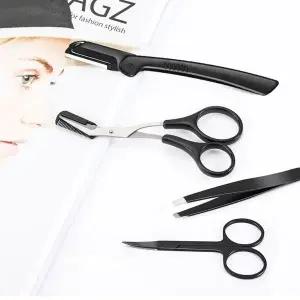 [콩심팥심]눈썹정리도구 눈썹키트 4종세트 가위 족집게 눈썹칼