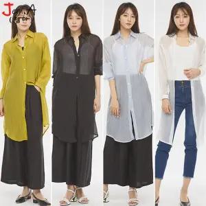 [젬마/Jem.A] 시스루 롱 셔츠