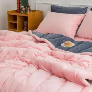 양면이불 빌리 극세사 차렵이불 Q 핑크 리버서블 겨울이불 1P