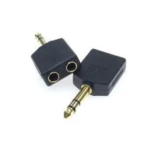분배젠더 55스트레오 Y잭 헤드폰연결잭 악기분배잭 골드