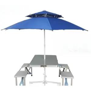 야외접이식 알루미늄 휴대용테이블 테이블 파라솔꽂이
