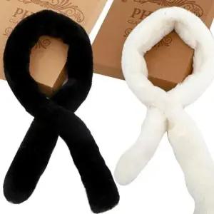 캐시미어머플러 천연모피 데일리 귀여운 머플러(3개묶음)