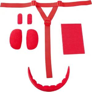 유용슈 소프트볼 페이스 마스크 디펜스 라이너 포함 이마 패드 1개 사이드 2개 턱컵 포니테일 스트랩 대형