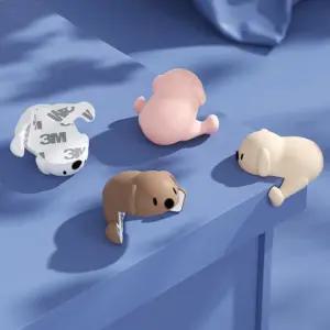 베이비룸 강아지 코너보호대 베이비가드 1P 부착형 안전캡 모서리쿠션 실리콘 모서리보호대 2P 모서리가드