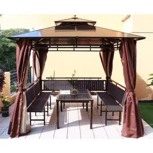 팔각 쉼터 원두막 마을 파고라 야외 평상 정자 조립식