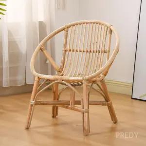 라탄 등나무 의자 우드 작은 테라스 스튜디오 북유럽 등받이