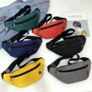 공용 힙색 남녀 작은 웨이스트 크로스 메신저 가방 미니 슬링백