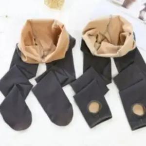 누드 스타킹 여성용 살색 피부톤 레깅스 착시