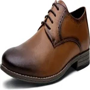 주센 남성 옥스포드 플레인 토 드레스 슈즈 클래식 포멀 더비