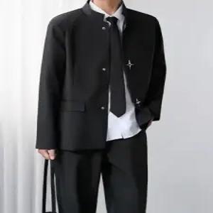 야무치 블랙 남친 가을 봄 정장자켓 정장 데일리룩 코트 재킷 오버핏 KUK3