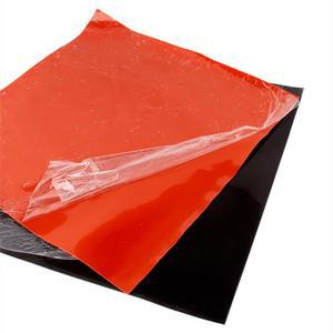 1mm/2mm 빨간색/검은색 실리콘 고무 시트 250X250mm 검정색 매트 내열성