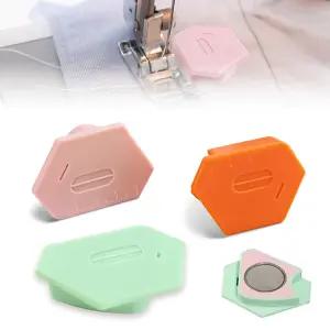 재봉틀용 3팩 마그네틱 솔기 가이드 스케일이 있는 업그레이드된 다기능 다각형 헤머 자석 제작 기계용