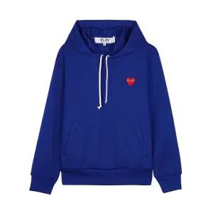 [롯데백화점]꼼데가르송 FW25 공용 레드하트 와펜 후디 AX T174 051 NAVY