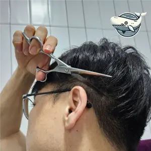 [콩심팥심]스텐레스 커트가위 미용 일자 가위 전문가용