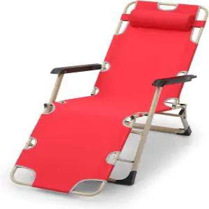 헤드레스트가 있는 아테나 컬렉션 무중력 야외 라운지 의자 26인치 폭 리클라이닝 풀 잔디 리클라이너 비치