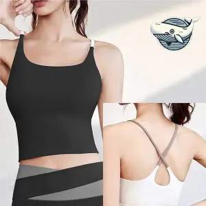 젊은 감각의 크로스밴드 요가 상의 스포츠 브라탑 필라테스 투톤