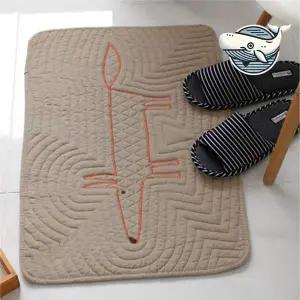 [콩심팥심]편안한 욕실 발매트 디자인 면매트 다용도