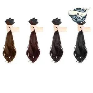 사랑스러운 롱 웨이브 헤어 늘리기 부분가발