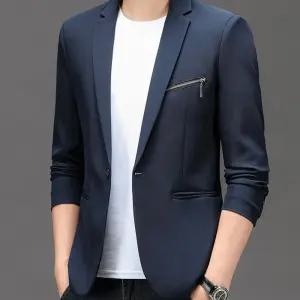 썬더볼츠 하프 미니 캐주얼 남사친 코트 자켓 봄가을 슬림 작은 단색정장 한 솔리드 정장 상의 KKE3