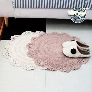 [콩심팥심]다용도 라운드 인테리어 매트 부드러운 욕실 단체선물