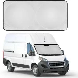 모터 트렌드 폴더블 자동차 선쉐이드 수납 가방 앞유리용 접이식 선바이저XLarge 74 x 37 인치